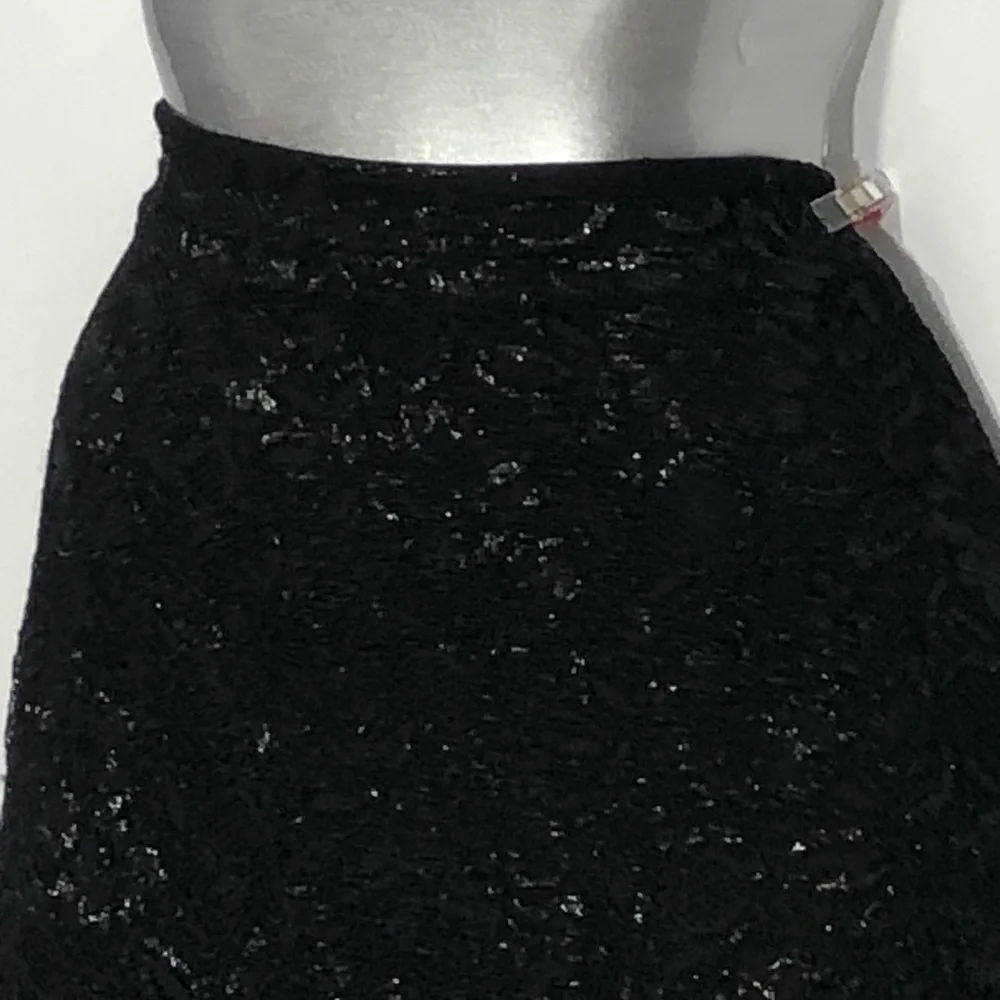 H&M black lace with metallic thread mini - Picture 4 of 8